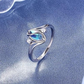 📢📢50% OFF !! ⏰Geometric Oval Ring with Zirconia Accents