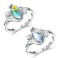 📢📢50% OFF !! ⏰Geometric Oval Ring with Zirconia Accents