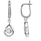 Women's Sparkling Teardrop Hanging Earrings