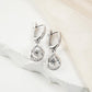 Women's Sparkling Teardrop Hanging Earrings