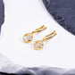 Women's Sparkling Teardrop Hanging Earrings
