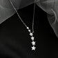 Women’s Cascading Star Lariat Necklace
