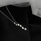 Women’s Cascading Star Lariat Necklace