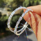 Women's Sparkling Cubic Zirconia Hoop Earrings