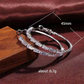 Women's Sparkling Cubic Zirconia Hoop Earrings
