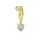 Non Piercing Belly Button Ring Clip on Navel Ring