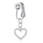 Non Piercing Belly Button Ring Clip on Navel Ring