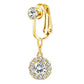 Non Piercing Belly Button Ring Clip on Navel Ring