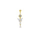 Non Piercing Belly Button Ring Clip on Navel Ring