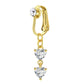 Non Piercing Belly Button Ring Clip on Navel Ring