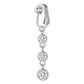 Non Piercing Belly Button Ring Clip on Navel Ring