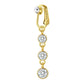 Non Piercing Belly Button Ring Clip on Navel Ring