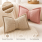 📢📢50% OFF !! ⏰Soft Chenille Bow-Shaped Throw Pillow