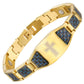 Men's Titanium Steel Magnetic Therapy Bracelet