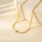 🌸 Elegant Stainless Steel Flower Pendant Necklace – 18K Gold PVD Coated Dainty Floral Jewelry