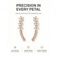 Starry Flower Rhinestone Ear Climber Earrings