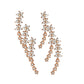 Starry Flower Rhinestone Ear Climber Earrings