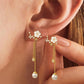 Convertible Flower Dangle Earrings for Women
