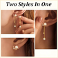 Convertible Flower Dangle Earrings for Women