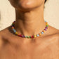 Rainbow Cat's Eye Beaded Necklace
