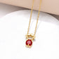 Boy & Girl Pendant Necklace with Zircon Stone