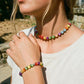 Rainbow Cat's Eye Beaded Necklace