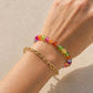 Rainbow Cat's Eye Beaded Necklace