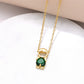 Boy & Girl Pendant Necklace with Zircon Stone