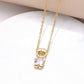 Boy & Girl Pendant Necklace with Zircon Stone