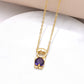 Boy & Girl Pendant Necklace with Zircon Stone