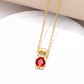Boy & Girl Pendant Necklace with Zircon Stone
