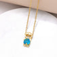 Boy & Girl Pendant Necklace with Zircon Stone