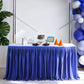 💥 Pleated Table Skirt for Events – Elegant & Easy Table Decor ✨