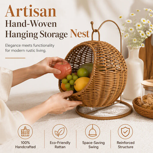 🧺 Save 50%! 🏠 Woven Storage Basket – Decorative, hanging & stylish ✨