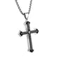 Men's Lord's Prayer Cross Necklace