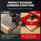 Woodworking Router Template Round Corner R Angle Arc Jig Tool for Wood Router Trimmer Wardrobe DIY Corner Trimming