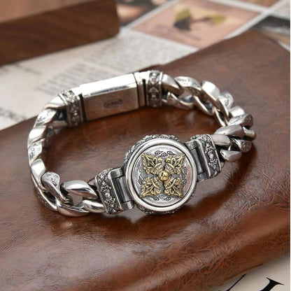 Vintage Rotating Vajra Bracelet for Men
