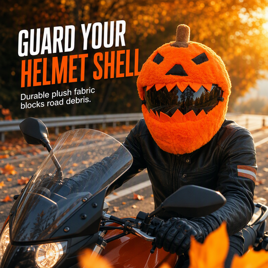 📢📢40% OFF !! ⏰Funny Plush Motorcycle Helmet Cover Universal Fit Cartoon and Holiday Protective Sleeve for Christmas Halloween Outdoor Riding