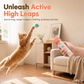 Electric Rechargeable Teaser Toy with One Key Ejection Launcher Gun and Retractable String Interactive Kitten Toy