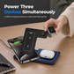 15W Foldable 3 in 1 Magnetic Wireless Charging Station and Desktop Phone Stand