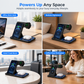 15W Foldable 3 in 1 Magnetic Wireless Charging Station and Desktop Phone Stand