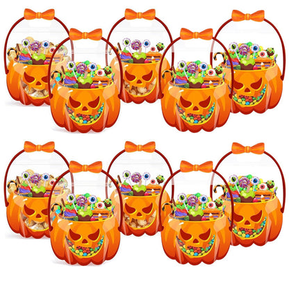 Halloween Transparent Pumpkin Favor Bags