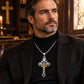 Men's Stainless Steel Vintage Cross Pendant Necklace