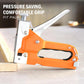 🔨 Manual Staple Nail Gun: 3-in-1, Alloy Steel, Adjustable Pressure, with 600pcs Nails, Shockproof