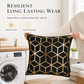 Classical European Style Gold Foil Stamped Throw Pillow Cover 45x45cm Decorative Cushion Cover for Sofa Home Decor Insert Not Included