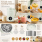 Household Automatic Soy Milk Maker and High- Blender 1500ml Capacity Filter-Free Multi-Functional Food Processor with 10 Blades and 304 Stainless Steel Inner Liner