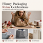 ⏳Limited-time 50% off⏰Elegant Christmas Holiday Gift Bag with Handles and Gold Stamped Christmas Tree Design for Gift Packaging🎄🎁🛍️