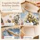 ⏳Limited-time 50% off⏰Elegant Christmas Holiday Gift Bag with Handles and Gold Stamped Christmas Tree Design for Gift Packaging🎄🎁🛍️