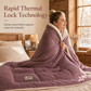 Thick Warm Milk Velvet Winter Comforter Solid Color Soft Fleece Quilt Duvet Insert