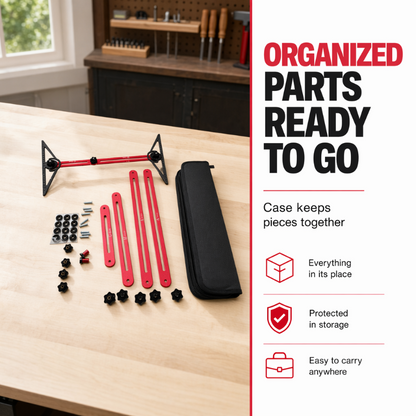 📢📢60% OFF !! 📐🔧 Multi-Function Woodworking Marking Tool Kit – Measure, Lock & Mark